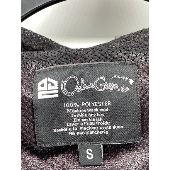 OAHU GEAR COMPANY Men's Burgundy Half Zip Long Sleeve Pullover Jacket SZ S - Picture 11 of 12